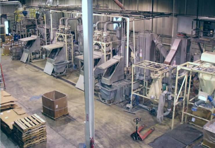 COMPLETE Grind and Wash Plastic Bottle Line Consisting of: